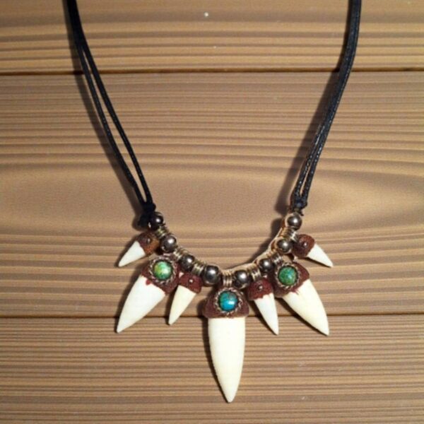 crocodile tooth necklace 7 a