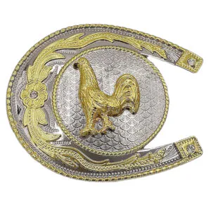 Western Belt Buckle Rooster S5B