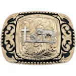 Western Belt Buckle Praying Cowboy S6B