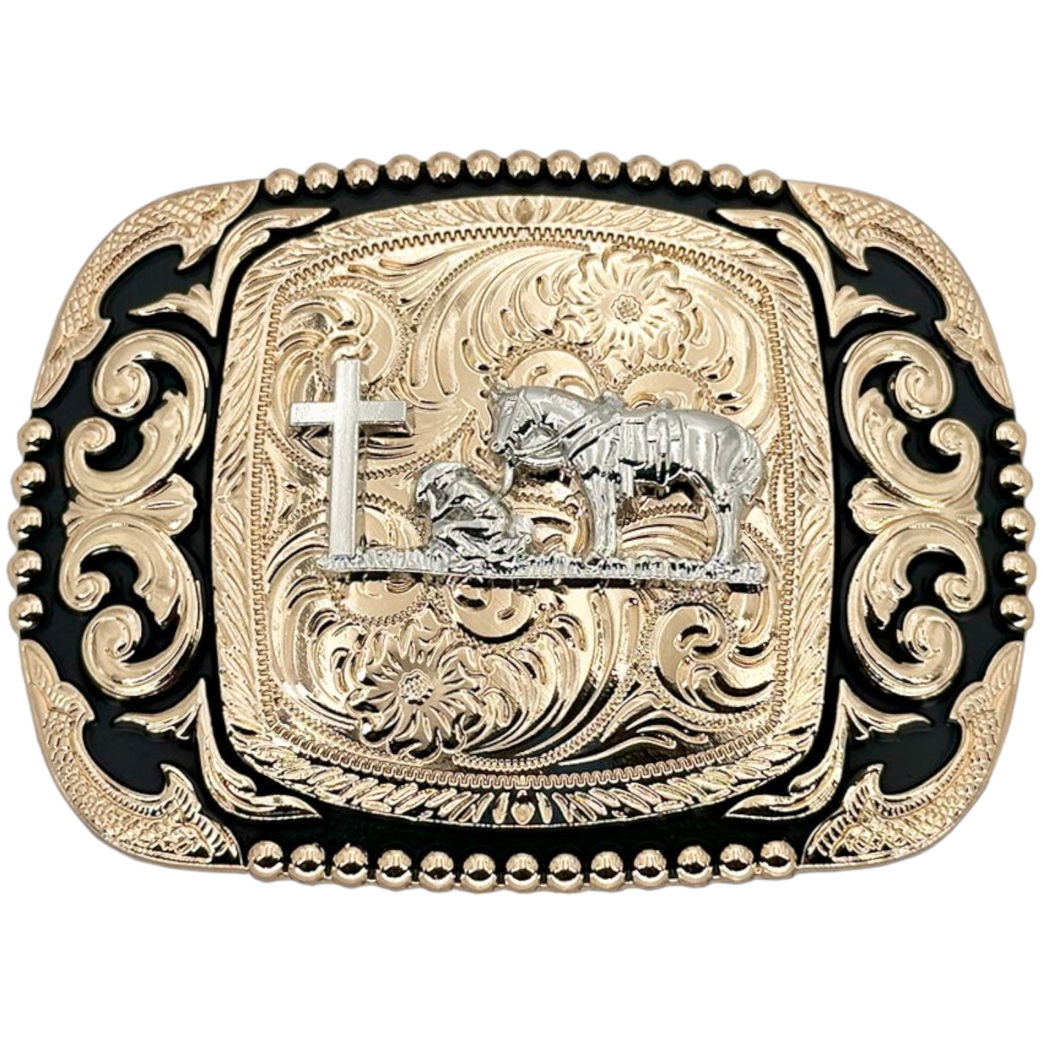 Western Belt Buckle Praying Cowboy S6B