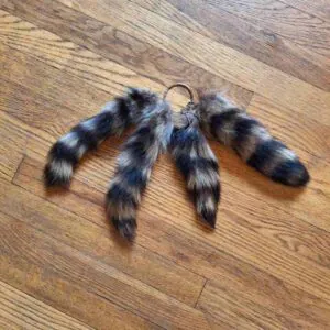 Raccoon Tails Hand Selected and Professionally Tanned