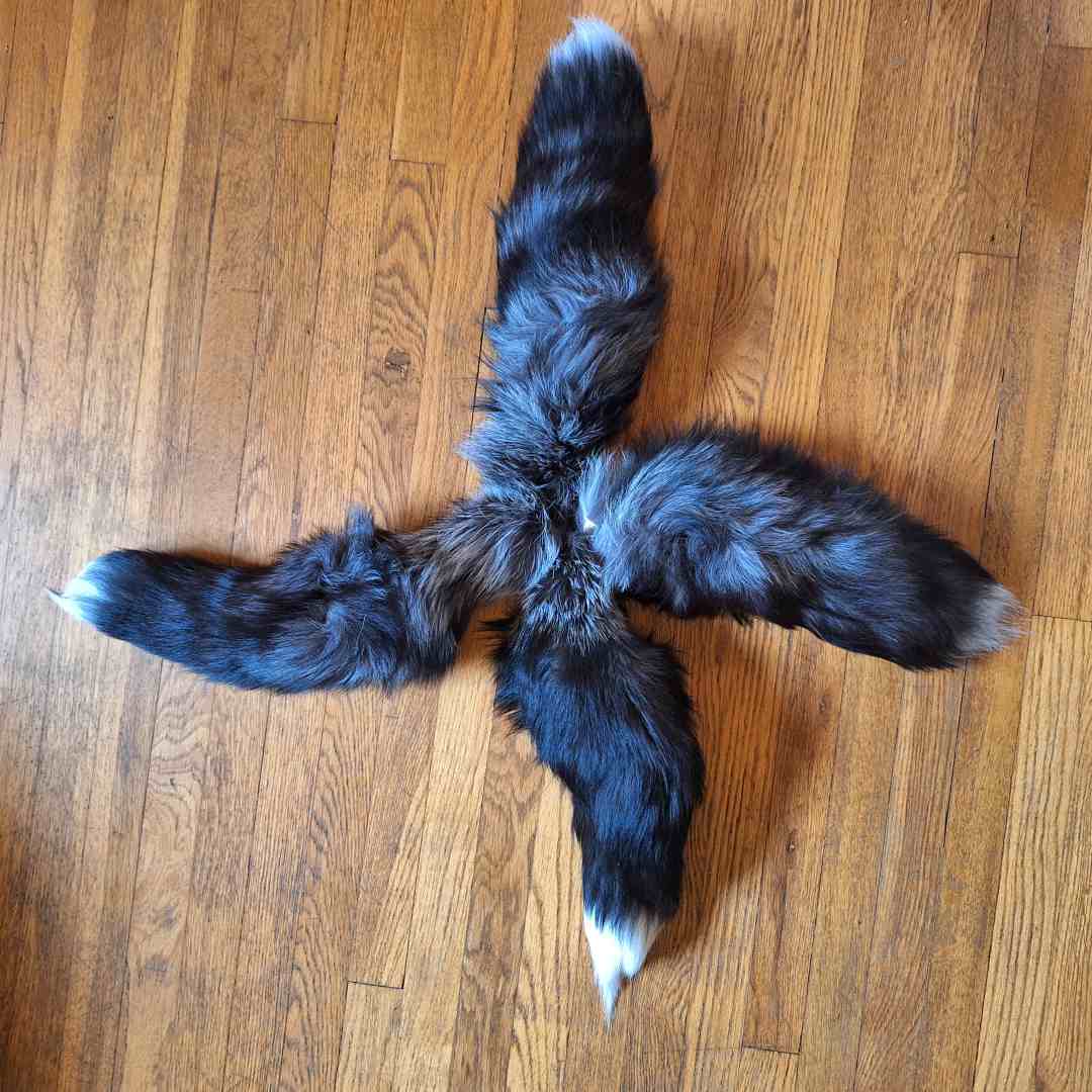 Silver Fox Tails Hand Selected and Professionally Tanned