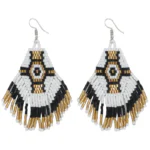 mkmGAZMe beaded earrings white black gold miyuki hand beaded earrings 15 krazy bear.jpg 1