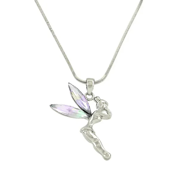 Tinker Bell Necklace White Gold S1 Ab