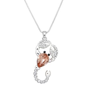 scorpion necklace white gold s1 light golden v1