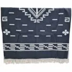Alpaca Wool Poncho Black Clint Eastwood