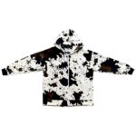 fleece blanket jacket cow
