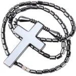 Hematite Cross Necklace With Large Cross