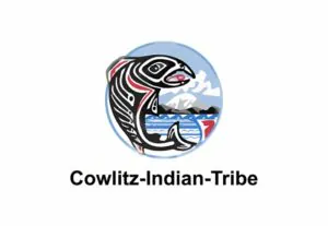 cowlitz tribal flag krazy bear