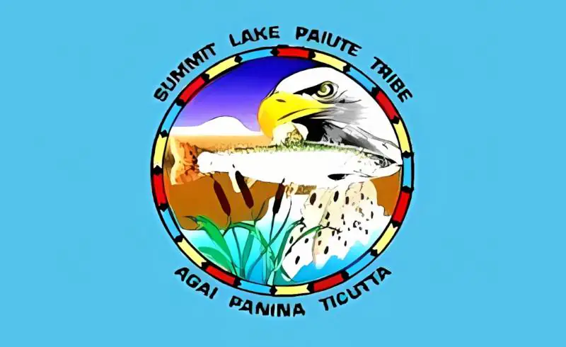 summit lake paiute tribal flag krazy bear