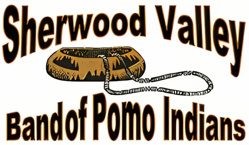 sherwood valley rancheria   pomo flag krazy bear
