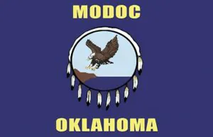 modoc nation flag krazy bear