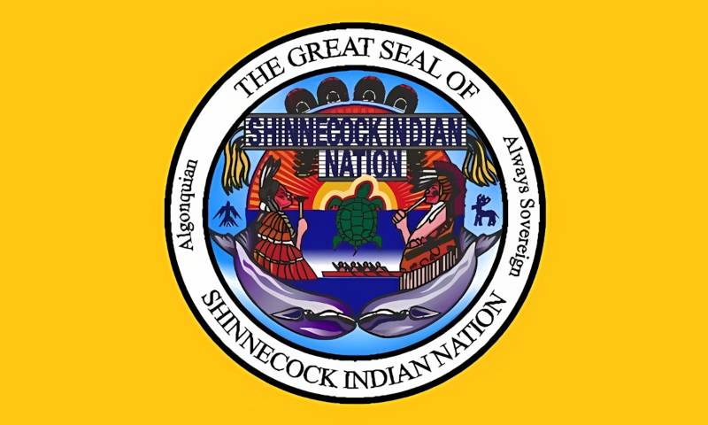 shinnecock tribal flag krazy bear