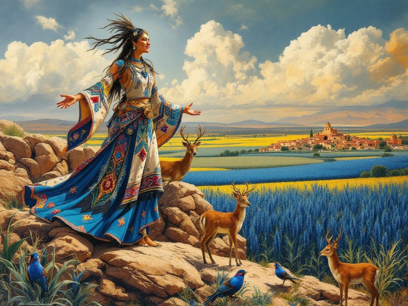 Blue Corn Maiden and the coming of Winter – A Native American Legend