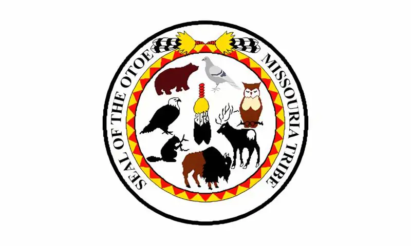 otoe missouria tribe flag krazy bear