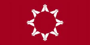 oglala sioux tribe of pine ridge flag krazy bear