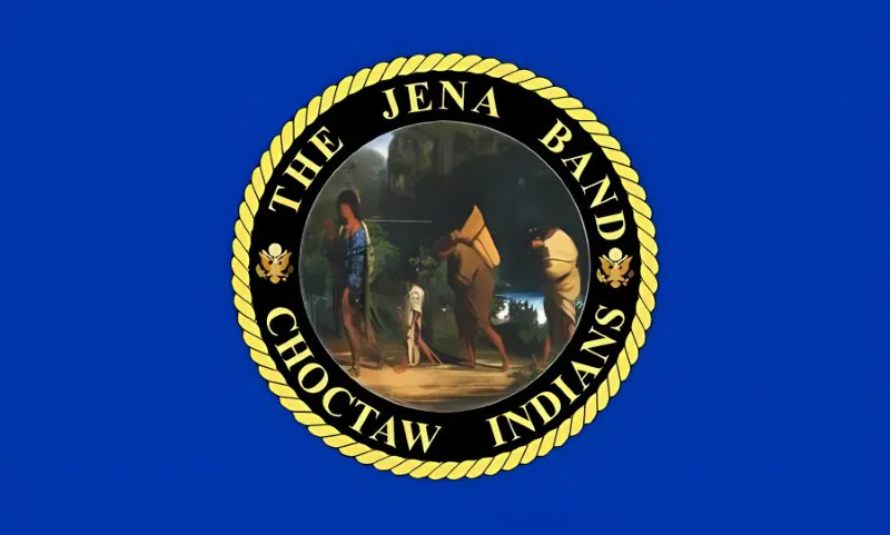 jena band of choctaw tribal flag krazy bear