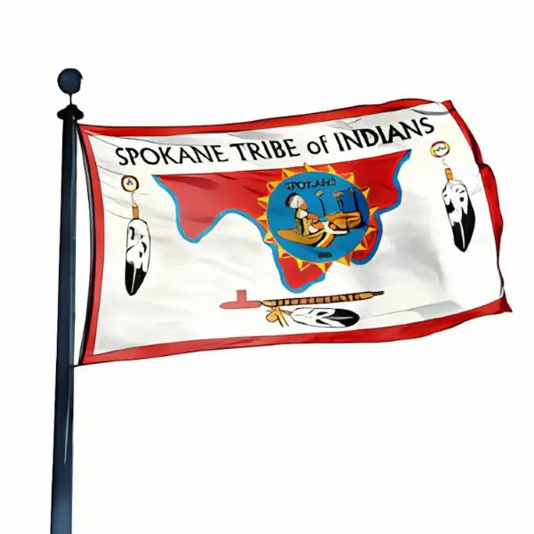 spokane tribal flag krazy bear
