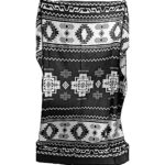 Alpaca Wool Native Blanket Black White