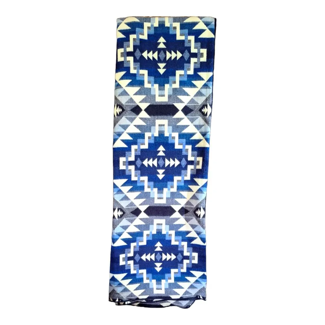 Alpaca Wool Native Blanket Blue Grey