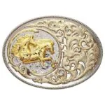 Double Horse Buckle Silver-Gold