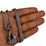 Fat Axe Stainless Steel Necklace Silver