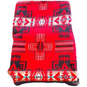 king fleece nat red black 1