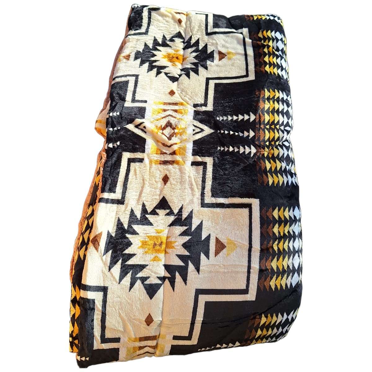 king fleece sherpa black white 1