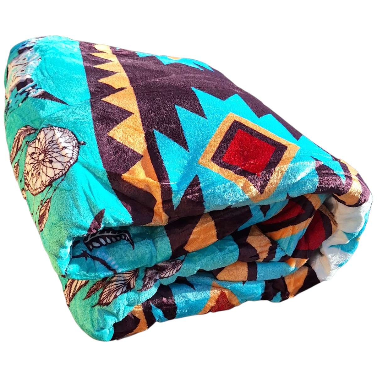 king fleece sherpa green brown steer 3