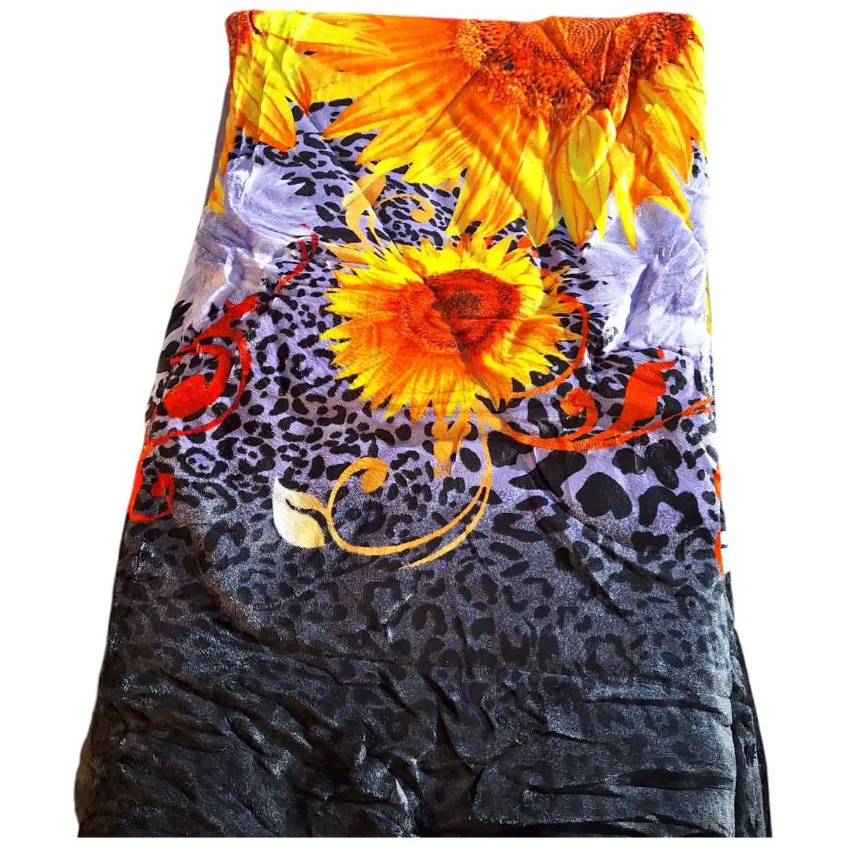 king fleece sherpa sunflower 2