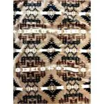 krazy bear blanket beige aztec