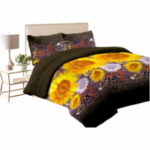 Sherpa Plush Blanket King Sunflower