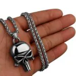 Punisher Stainless Steel Necklace 1 Silver