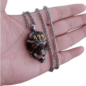 Skull Stainless Steel Necklace 1 Gold