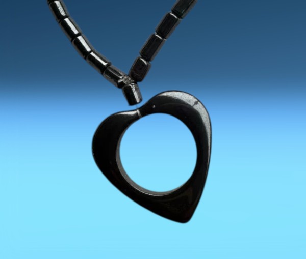 Hematite Heart Necklaces
