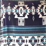 Brown White Green - Plush Fleece Blanket