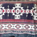 Red Black and White Native Design - Plush Fleece Blanket