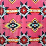 Pink Native Design - Plush Fleece Blanket