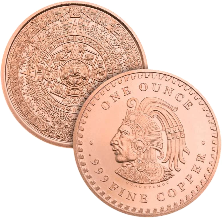 1 oz aztec calendar