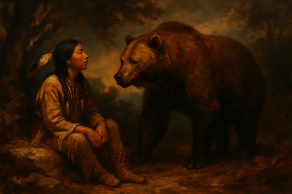 Bear Leads a Boy Astray