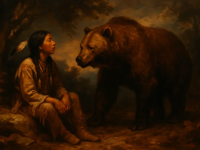 Bear Leads a Boy Astray