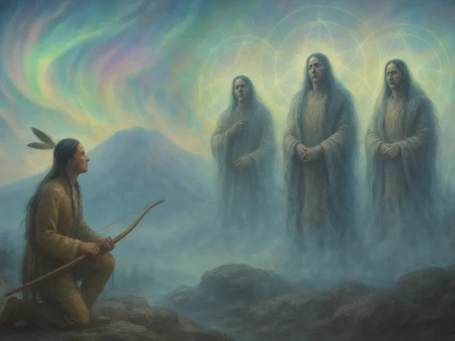 How a hunter visited the Thunder Spirits who dwell in Mount Katahdin