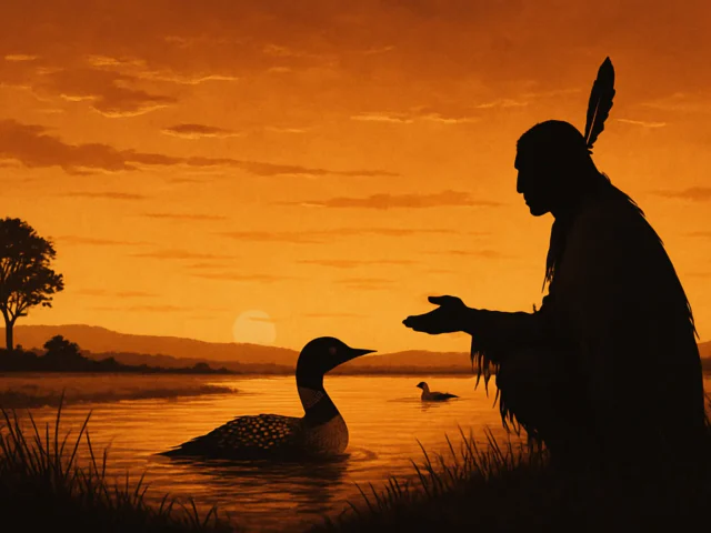 How Glooskap became friendly to the Loons, and made them his messengers