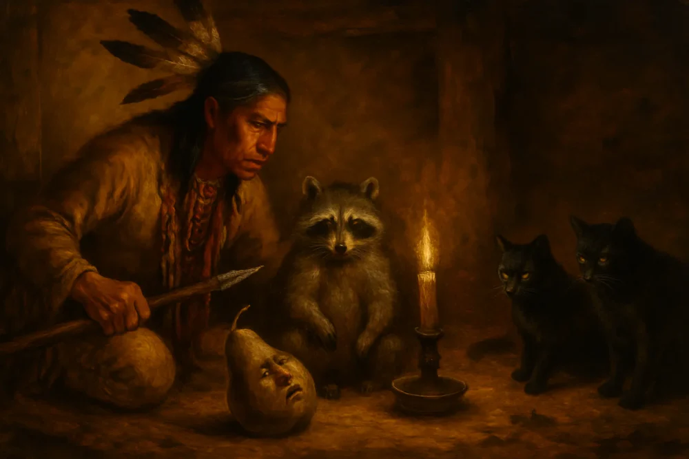 How Master Lox as a Raccoon killed the Pear and the Black Cats, and performed other notable feats of skill, all to his great discredit